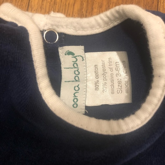 Velour Footie and Bonnet Set - Picture 4 of 7